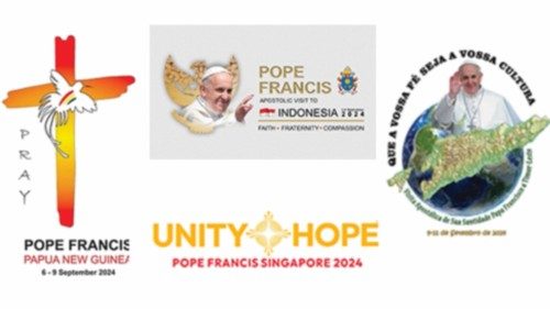  Loghi e motti del viaggio  del Papa nel sud est asiatico  e in Oceania  QUO-104