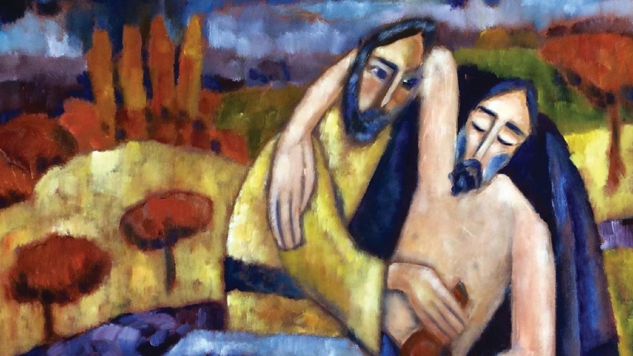 Olga Bakhtina, «Il buon samaritano» (2016, particolare)