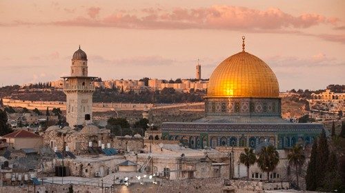 Dome of the Rock and the Western Wall, Jerusalem, Israel, Middle East Dome of the Rock and the Western Wall, Jerusalem, Israel, Middle East