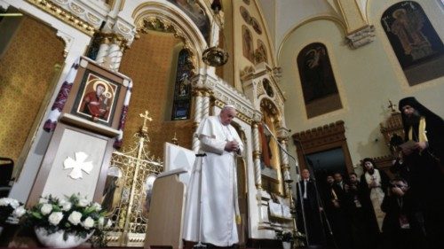  Papst besucht griechisch-katholische Gemeinde in Budapest  TED-018