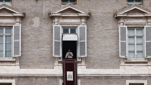Pope Francis leads Angelus prayer from his window, at the Vatican, June 29, 2023. REUTERS/Guglielmo ...