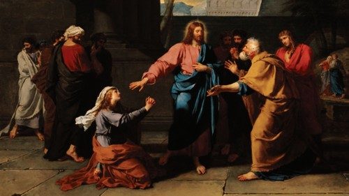 XIR182600 Christ and the Canaanite Woman, 1783-84 (oil on canvas) by Drouais, Jean-Germain ... XIR182600 Christ and the Canaanite Woman, 1783-84 (oil on canvas) by Drouais, Jean-Germain ...