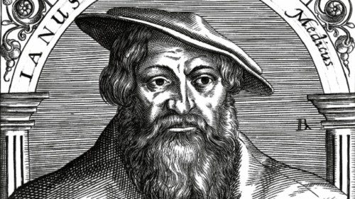 L0015262 Portrait of Janus Cornarius
Credit: Wellcome Library, London. Wellcome ... L0015262 Portrait of Janus Cornarius
Credit: Wellcome Library, London. Wellcome ...