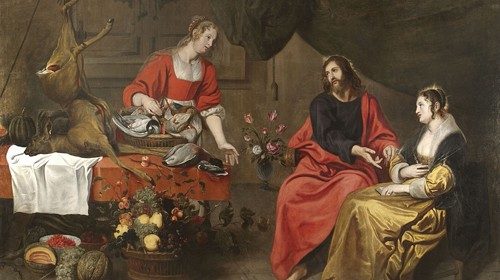 Matthijs Musson (1598-1678) La visita di Gesù a casa di Marta e di Maria (foto © Matthijs Musson) Matthijs Musson (1598-1678) La visita di Gesù a casa di Marta e di Maria (foto © Matthijs Musson)