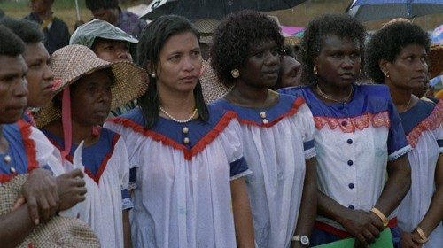 During the beatification of Peter To Rot, 17 January 1995