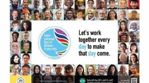 Official poster for the first International Day of Human Fraternity Official poster for the first International Day of Human Fraternity