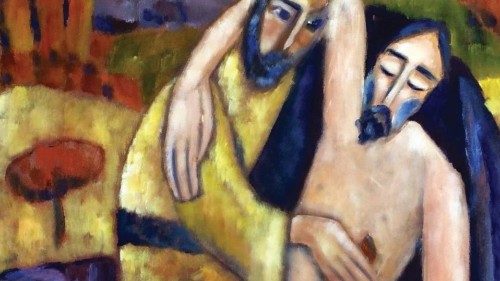 “The Good Samaritan” by Olga Bakhtina (detail) “The Good Samaritan” by Olga Bakhtina (detail)