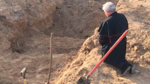 epa09892084 A handout picture provided by the Vatican Media shows Papal envoy to Ukraine Konrad ... epa09892084 A handout picture provided by the Vatican Media shows Papal envoy to Ukraine Konrad ...