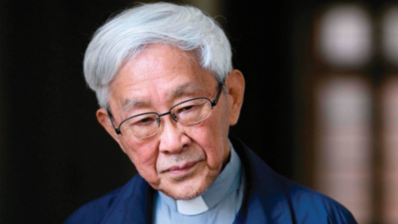 (FILES) In this file photo taken on March 5, 2018, Cardinal Joseph Zen, 86, former Bishop of Hong ...
