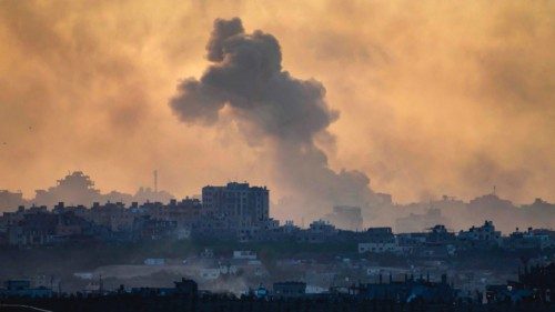 TOPSHOT - This picture taken from a position in southern Israel near the border with the Gaza Strip ... TOPSHOT - This picture taken from a position in southern Israel near the border with the Gaza Strip ...