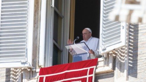 Pope Francis addresses the crowd from the window of the apostolic palace overlooking St Peter's ... Pope Francis addresses the crowd from the window of the apostolic palace overlooking St Peter's ...