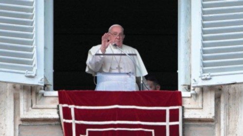 Pope Francis waves from the window of the apostolic palace overlooking St. Peter's square during the ... Pope Francis waves from the window of the apostolic palace overlooking St. Peter's square during the ...
