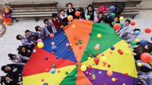 Palestinian children play at a United Nations Relief and Works Agency for Palestine Refugees (UNRWA) ... Palestinian children play at a United Nations Relief and Works Agency for Palestine Refugees (UNRWA) ...