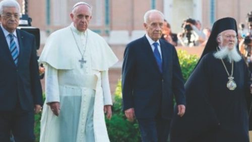 El papa conmemora el décimo aniversario del encuentro de paz en Vaticano con Peres y Abás SPA-023 El papa conmemora el décimo aniversario del encuentro de paz en Vaticano con Peres y Abás SPA-023