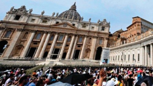 People attend the Angelus prayer by Pope Francis at St Peter's square in The Vatican on September 1, ... People attend the Angelus prayer by Pope Francis at St Peter's square in The Vatican on September 1, ...