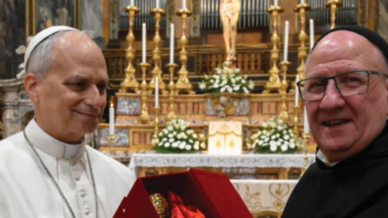 El Papa León XIV visita el santuario  de la Madre del Buen Consejo de Genazzano  SPA-006