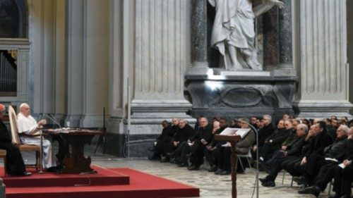 Le Pape François rencontre le clergé de son diocèse au Latran FRA-003 Le Pape François rencontre le clergé de son diocèse au Latran FRA-003