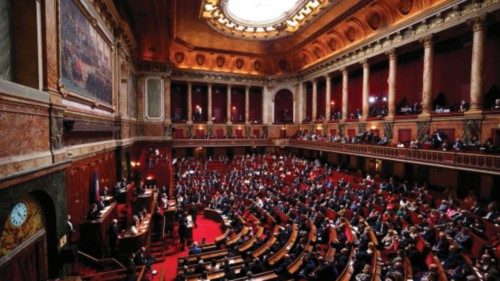 A general view shows MPs and Senators during the convocation of a congress of both houses of ...