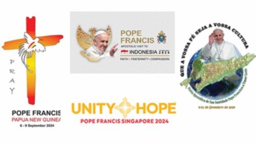 Logos et devises du voyage du Pape dans le Sud-Est asiatique et en Océanie FRA-021 Logos et devises du voyage du Pape dans le Sud-Est asiatique et en Océanie FRA-021