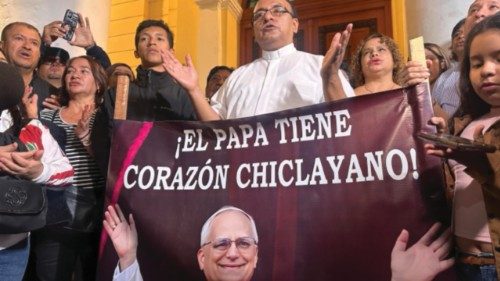 epa12085389 ?A priest speaks to journalists in the cathedral of Chiclayo, Peru, 08 May 2025, as ... epa12085389 ?A priest speaks to journalists in the cathedral of Chiclayo, Peru, 08 May 2025, as ...