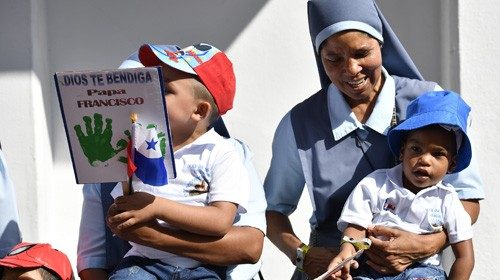 SS. Francesco - Viaggio Apostolico a Panama: Incontro con i Vescovi Centroamericani 24-01-2019