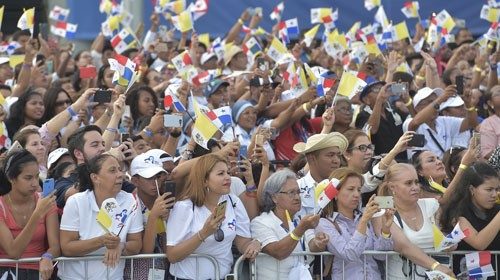 SS. Francesco - Viaggio Apostolico a Panama: Arrivo allâAeroporto Internazionale Tocumen di Panama ...