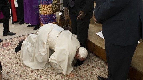 Papa Francesco - Ritiro Spirituale Leaders Sud Sudan e S.E. Justin Welby Arcivescovo di ...