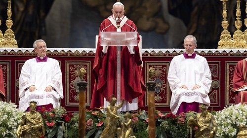 SS. Francesco - Basilica Vaticana: Santa Messa nella SolennitÃ  dei SS. Pietro e Paolo 29-06-2019