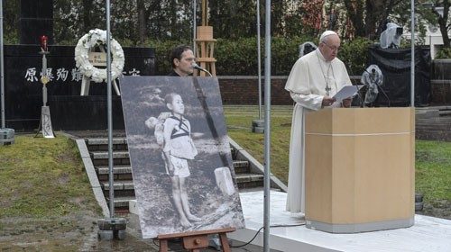 SS. Francesco - Viaggio Apostolico in Giappone: Atomic Bomb Hypocenter Park  24-11-2019