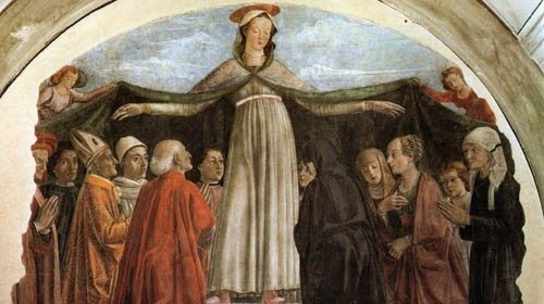 Domenico Ghirlandaio, «Madonna della Misericordia» (1449-1494) Domenico Ghirlandaio, «Madonna della Misericordia» (1449-1494)