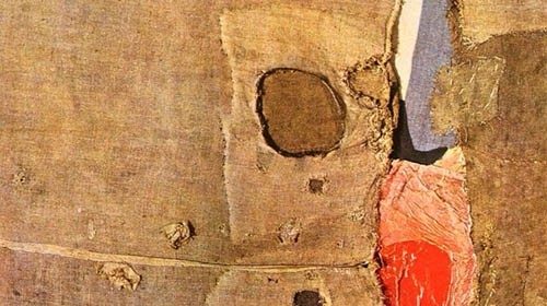 Alberto Burri «Sacco» (1953, particolare) Alberto Burri «Sacco» (1953, particolare)