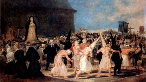 Francisco Goya, «Una Processione di Flagellanti» (1812) Francisco Goya, «Una Processione di Flagellanti» (1812)