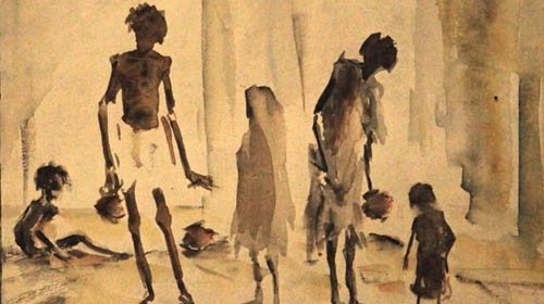 Gobardhan Ash, «Bengal famine» (1943) Gobardhan Ash, «Bengal famine» (1943)