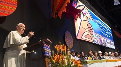 L’incontro del Papa con i movimenti popolari a Santa Cruz de la Sierra, in Bolivia (9 luglio 2015) L’incontro del Papa con i movimenti popolari a Santa Cruz de la Sierra, in Bolivia (9 luglio 2015)