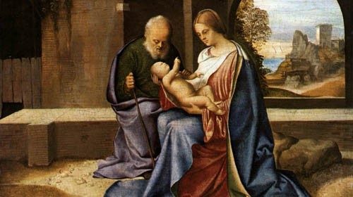 Giorgione, «Sacra Famiglia» (1500) Giorgione, «Sacra Famiglia» (1500)