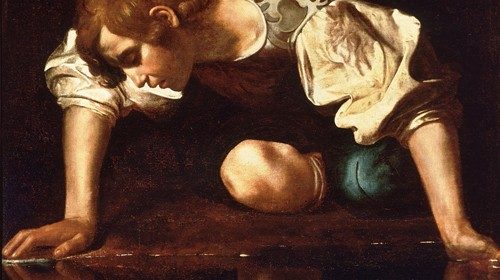 Caravaggio, «Narciso» (1597-1599)