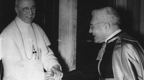 Pio XII e il cardinale Tardini (1958)