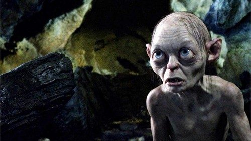 Gollum interpretato da Andy Serkis nella trilogia filmica di Peter Jackson dedicata alla saga «Il Signore degli Anelli»