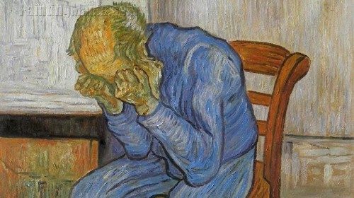 Vincent van Gogh, «Vecchio che soffre» (1890) Vincent van Gogh, «Vecchio che soffre» (1890)