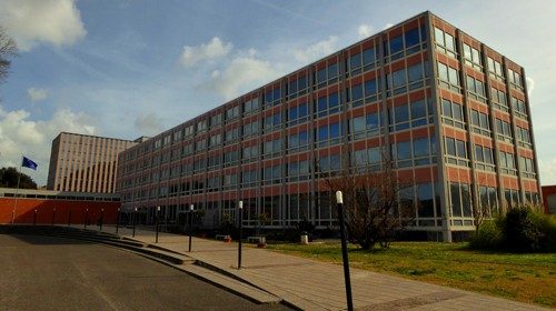 La Biblioteca Nazionale di Roma in una fotografia di Francesca Valletta