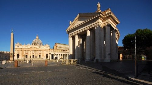 Piazza San Pietro nei giorni del lockdown (foto di Pepito Torres)