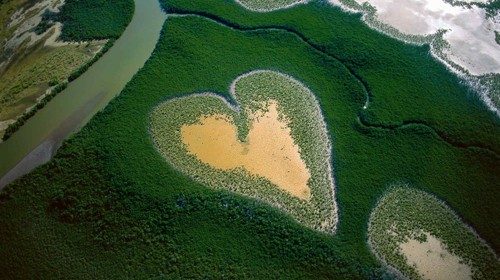 Nell’ambito del quinto anniversario dell’enciclica di Papa Francesco «Laudato si’», la comunità di Taizé ha organizzato, attorno alla chiesa della Riconciliazione, una mostra comprendente una ventina di immagini in grande formato del fotografo, giornalista e ambientalista francese Yann Arthus-Bertrand, a illustrare estratti del documento pontificio. Pubblichiamo una delle foto più famose. 