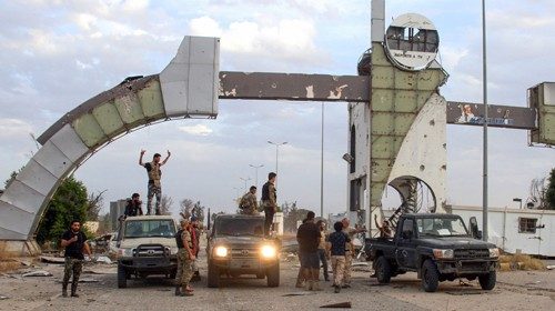 Fighters loyal to the UN-recognised Libyan Government of National Accord (GNA) recapture the capital ... Fighters loyal to the UN-recognised Libyan Government of National Accord (GNA) recapture the capital ...
