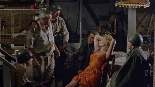 Rita Hayworth in una scena dal film «Pioggia» diretto da Curtis Bernhardt nel 1953 Rita Hayworth in una scena dal film «Pioggia» diretto da Curtis Bernhardt nel 1953