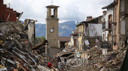 Foto Vincenzo Livieri - LaPresse 
19-09-2016 - Amatrice - Italia 
Cronaca
Sopralluogo ad Amatrice ...