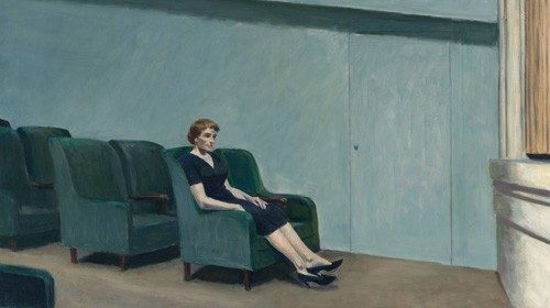 Edward Hopper, «Intermission» (1963, particolare)