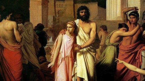 Charles Francois Jalabert, «La peste di Tebe» (1842) Charles Francois Jalabert, «La peste di Tebe» (1842)