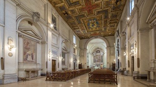 Interno della basilica, Complesso di San Sebastiano (Roma) Interno della basilica, Complesso di San Sebastiano (Roma)