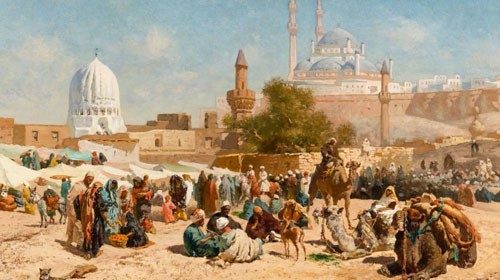 Cesare Biseo, «La cittadella del Cairo» (1883) Cesare Biseo, «La cittadella del Cairo» (1883)