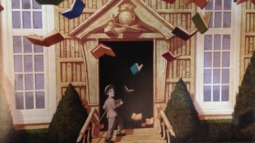 Una scena del film «The Fantastic Flying Books of Mr. Morris Lessmore» (2012) Una scena del film «The Fantastic Flying Books of Mr. Morris Lessmore» (2012)